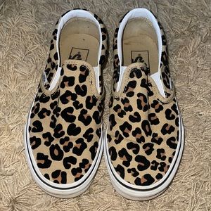 LIKE NEW cheetah print vans